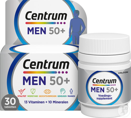 Centrum Men 50+ Vitamines Et Minéraux 30 Comprimés