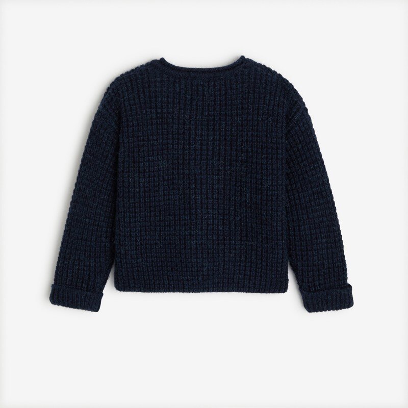 Cardigan bébé tricot bleu Catimini Bleu