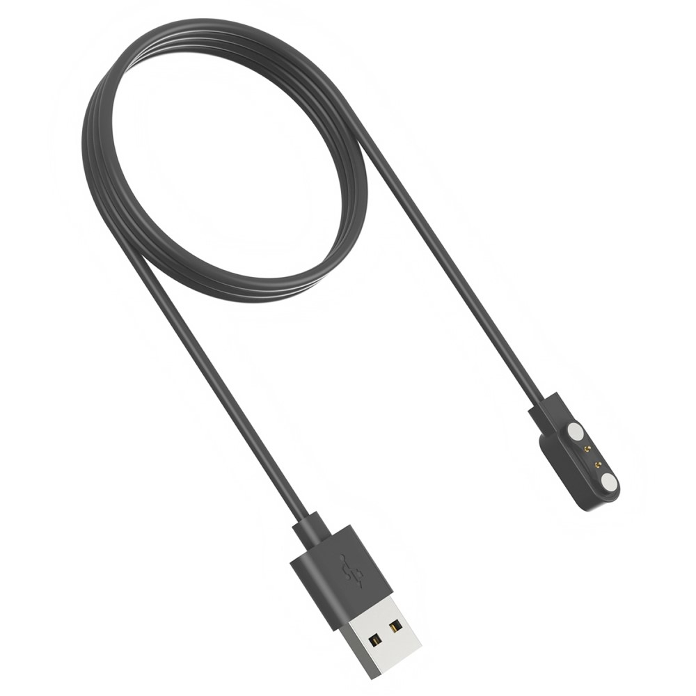 (1m) Magnetisches USB Ladekabel für Realme TechLife Dizo Watch R / DW2120 - Schwarz