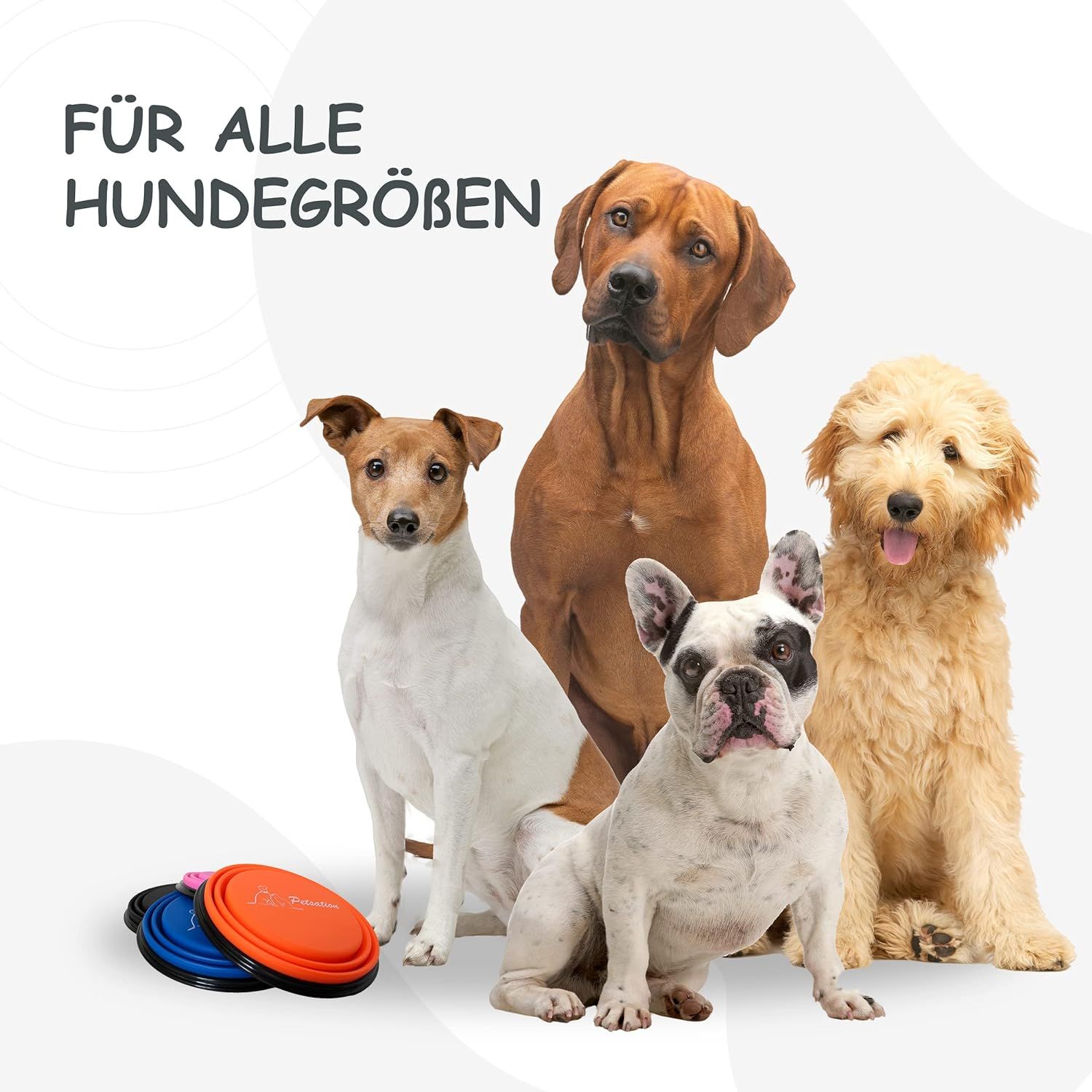 PETSATION faltbarer Reisenapf