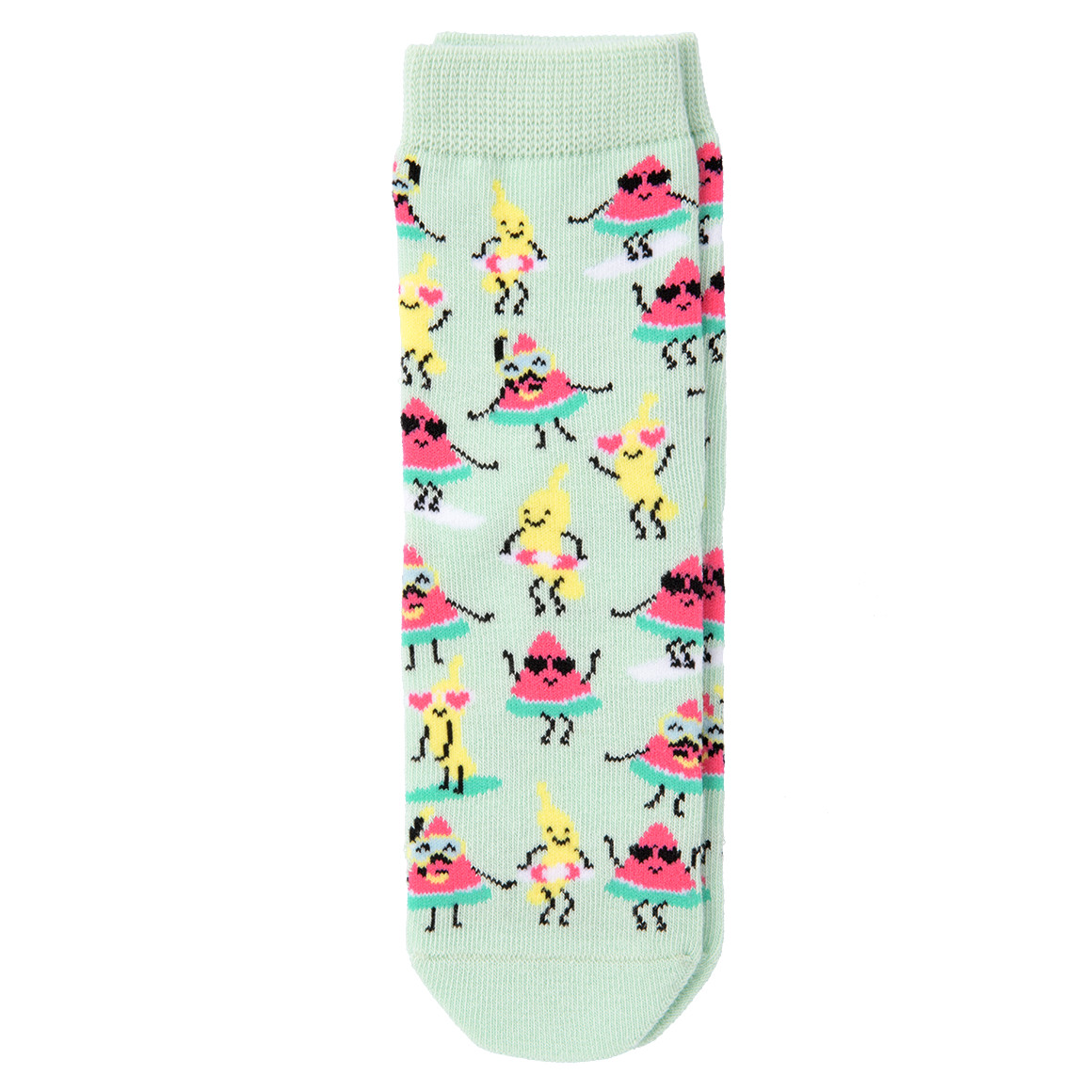 Topolino 1 Paar Mädchen Socken mit Früchten allover mint