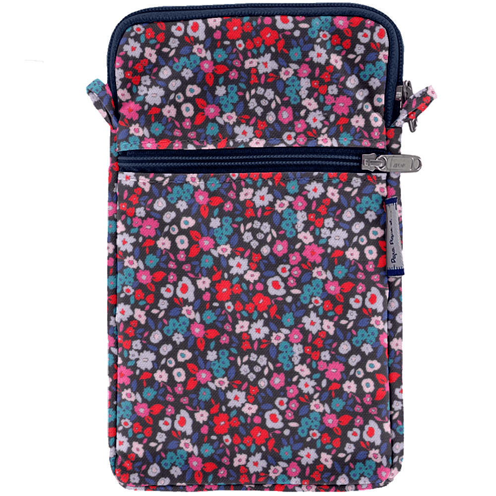 Pochette Téléphone Matelassée Romance Fleurie