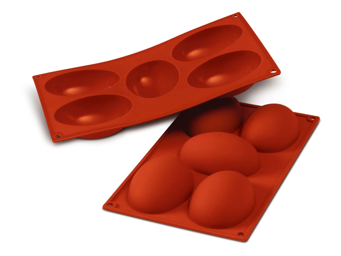 Moule silicone Silicon Flex - 5 demi oeufs 10 x 7,3 cm - 30 x 17,5 cm - Silikomart