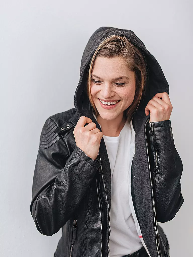 GIPSY BY MAURITIUS Lederjacke CACEY LEGV schwarz