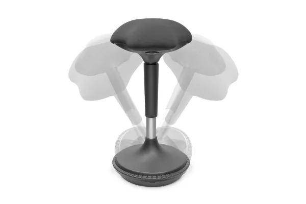 DIGITUS DA-90422 - Stående skrivebordsstol - ergonomisk - vippe - skum - sort