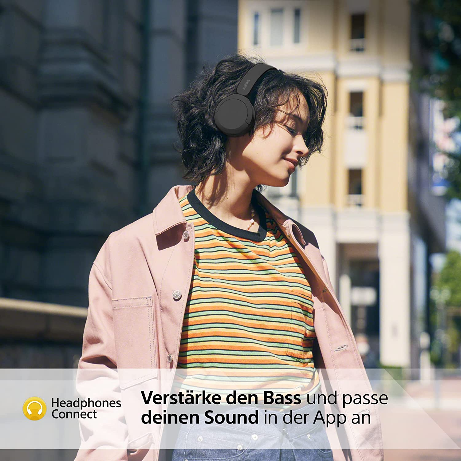 WH-CH520 Bluetooth 5.2 Kopfhörer On-Ear Headset mit Sprachsteuerung (WHCH520B.CE7) - Schwarz