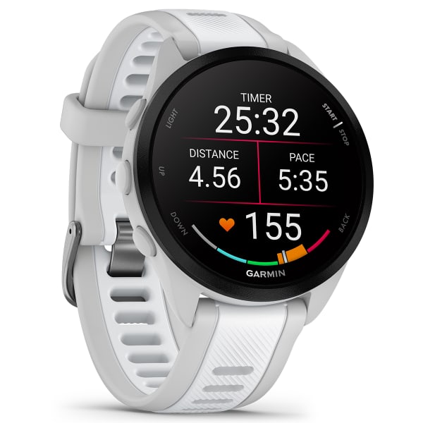 Montre cardio GPS GARMIN FORERUNNER 165 MIST GREY/WHITESTONE