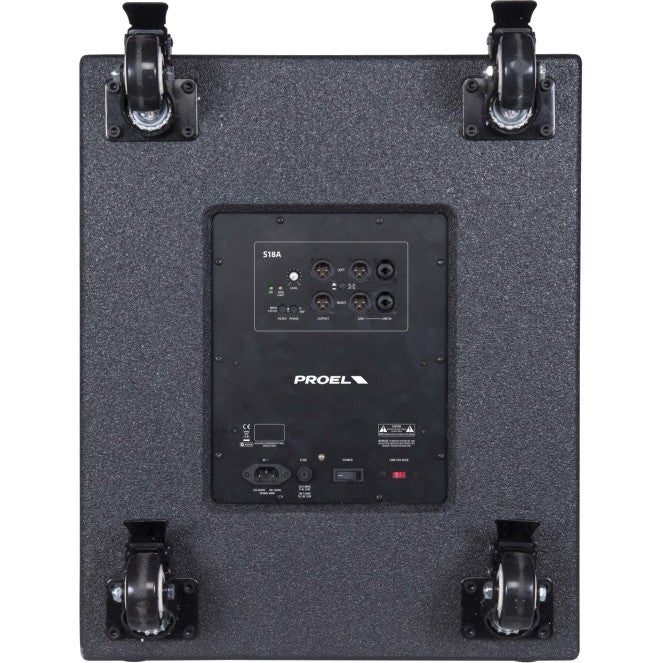 Proel S18A 18 inch actieve HBP subwoofer 1200W