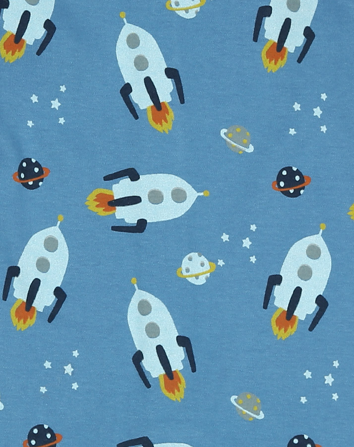Schlafstrampler ROCKET BEAR in blau