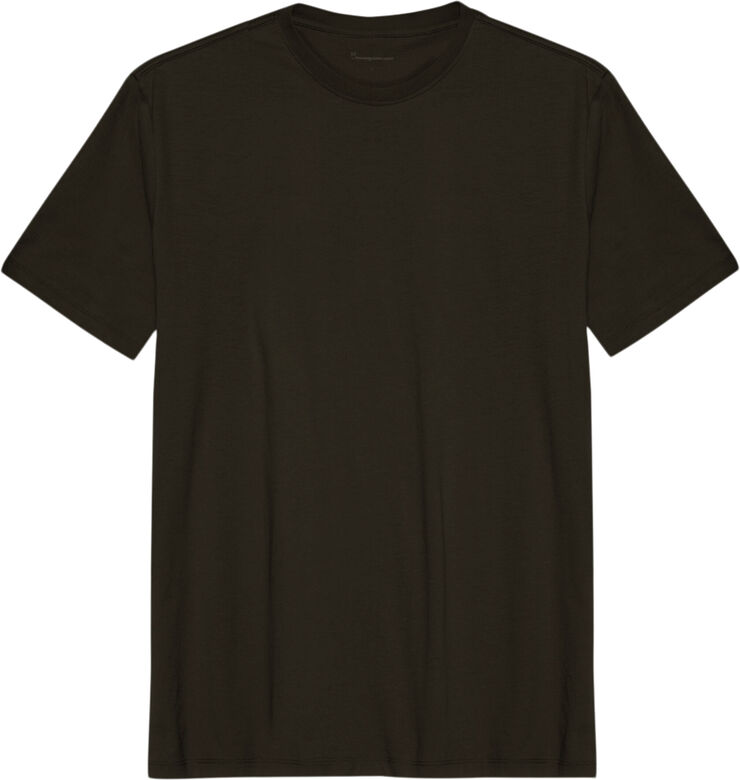 Knowledge Cotton Apparel Regular fit Basic tee - GOTS/Vegan Green melange