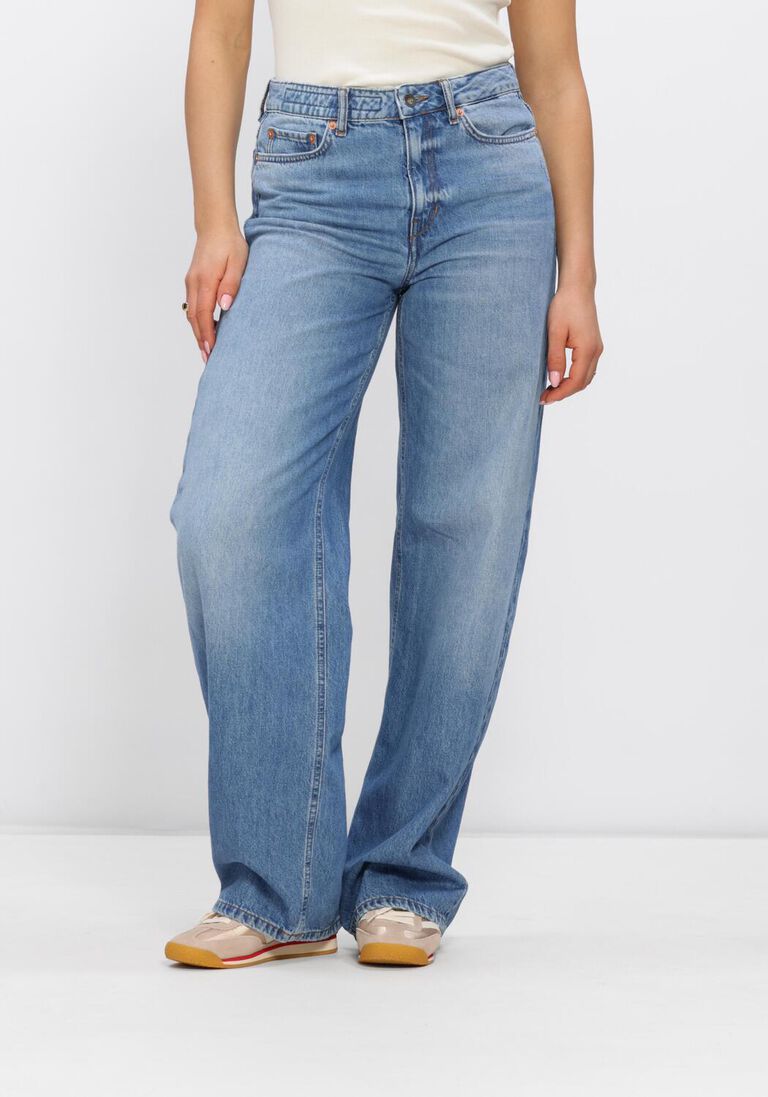 blauwe drykorn wide jeans medley 80764