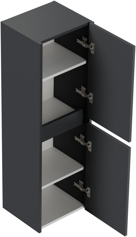 Magnolia Home Badmöbelset Taifun 60cm 4tlg mit Spiegelschrank & 2X Seitenschrank