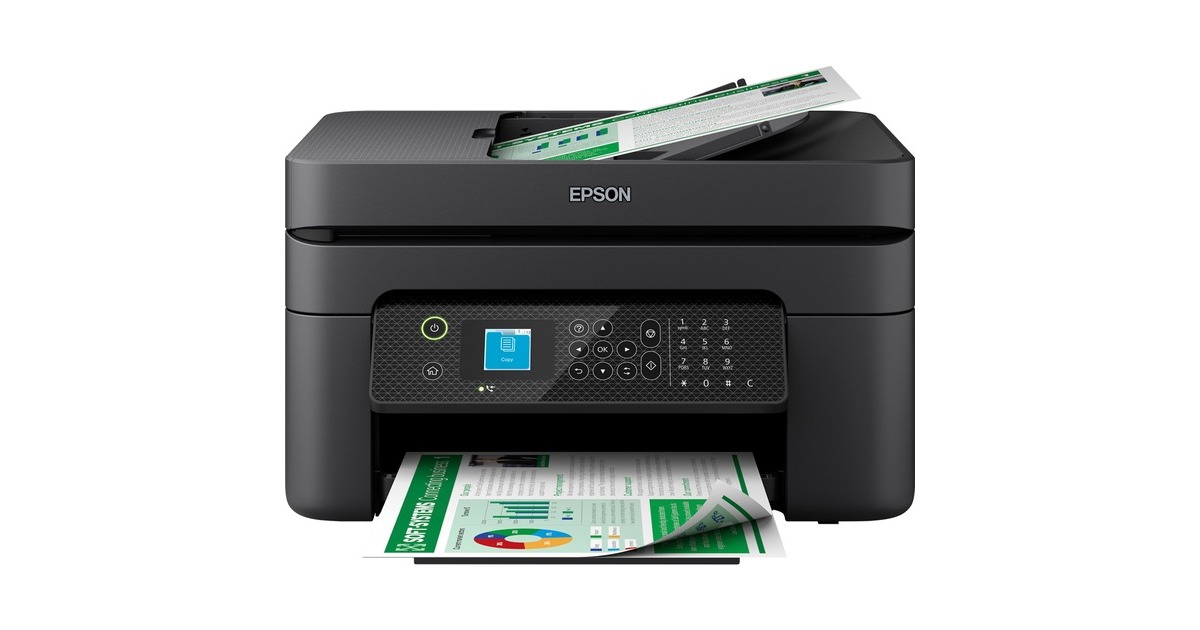 EpsonWorkForce WF-2930DWF all-in-one inkjetprinter met faxfunctie  (Zwart, Scannen, Kopiëren, Faxen, Wi-Fi)