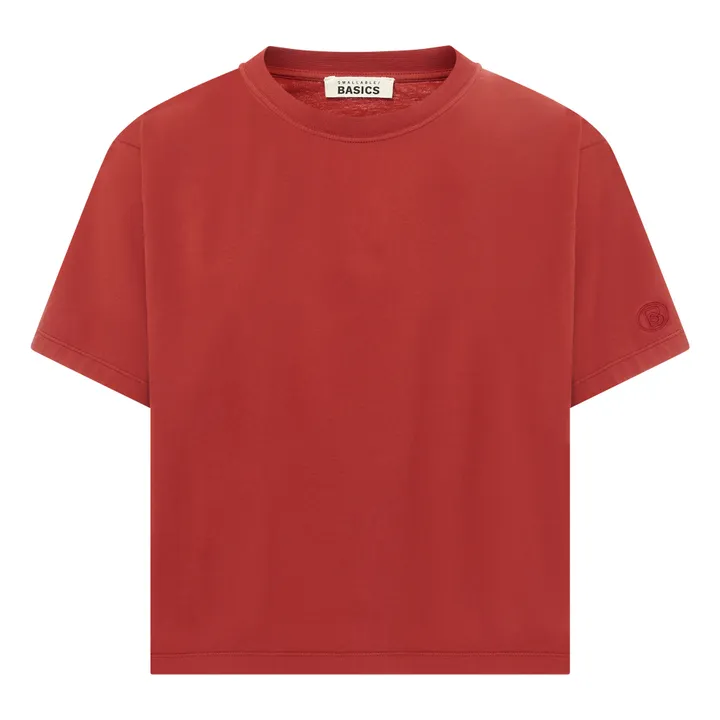 SMALLABLE BASICS T-Shirt Boxy Femme Coton Bio | Terracotta