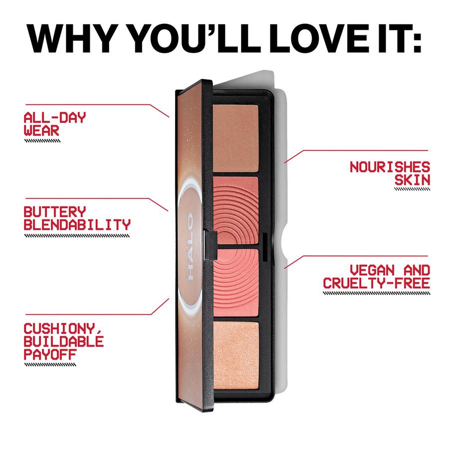 SmashBox Halo Sculpt + Glow Face Palette Back To Cali 15,7g