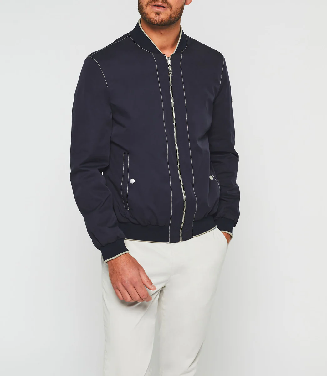 Blouson teddy léger marine 