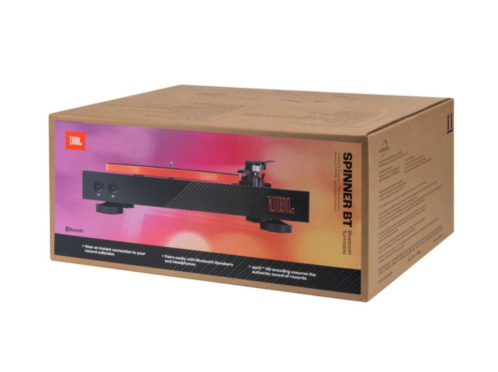 GIRA DISCOS JBL SPINNER BT BLK PRETO&LARANJA