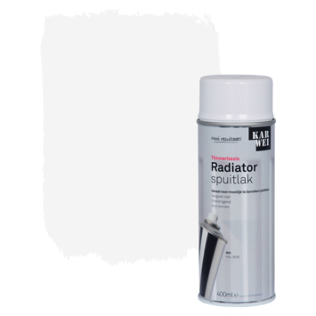 KARWEI radiator spuitlak hoogglans wit 400 ml