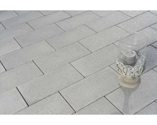 FLAIRSTONE straatsteen, rechthoekig, New York kwarts met mica, 40 x 20 x 8 cm