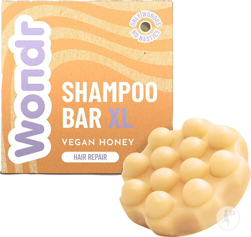 Wondr Shampoing Solide XL Vegan Honey Repair 110g