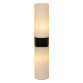 Lucide badkamer wandlamp 2-lichts Jesse IP44 zwart