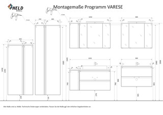 Waschbeckenunterschrank Gent grau B/H/T 60x54x35 cm
