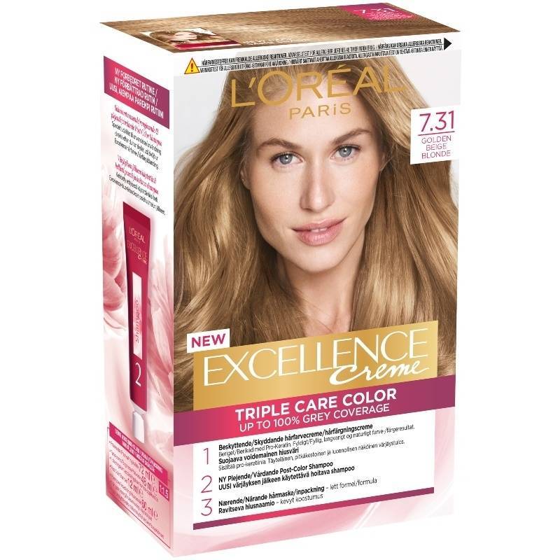 L'Oréal Paris Excellence 7.31 Blond Gylden Beige