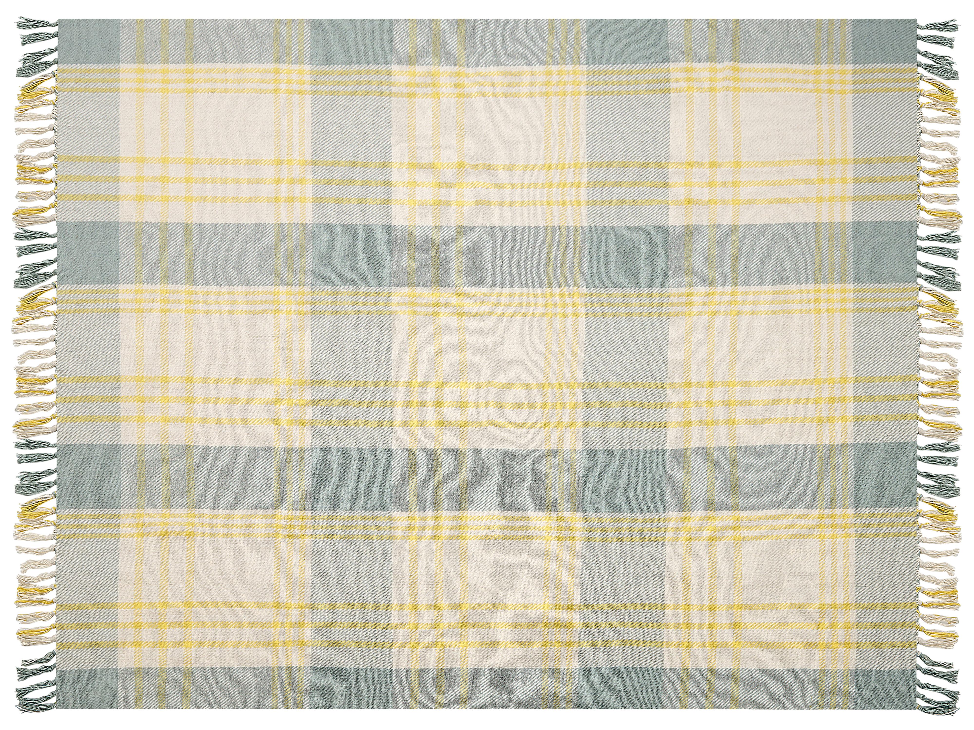 Plaid BETALI Katoen 125 x 150 cm Geel