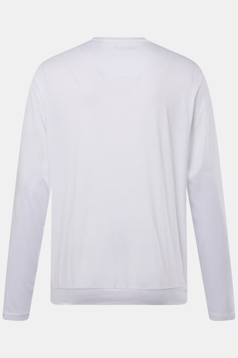 Men+ Langarmshirt, Bauchfit, Spezialschnitt, Basic, Rundhals, bis 8 XL