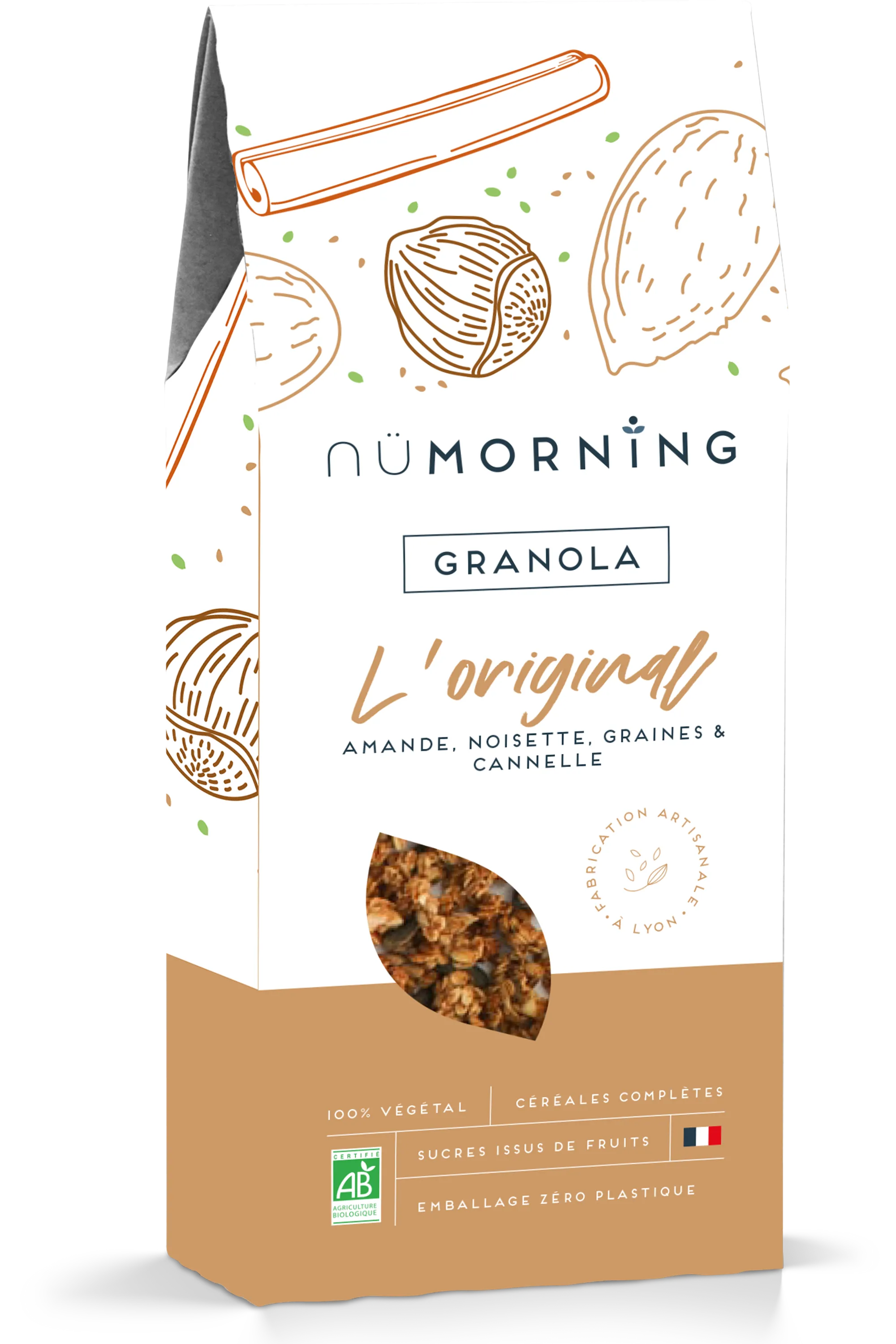 nüMorning Granola L’Original amande, noisette & cannelle-300 g