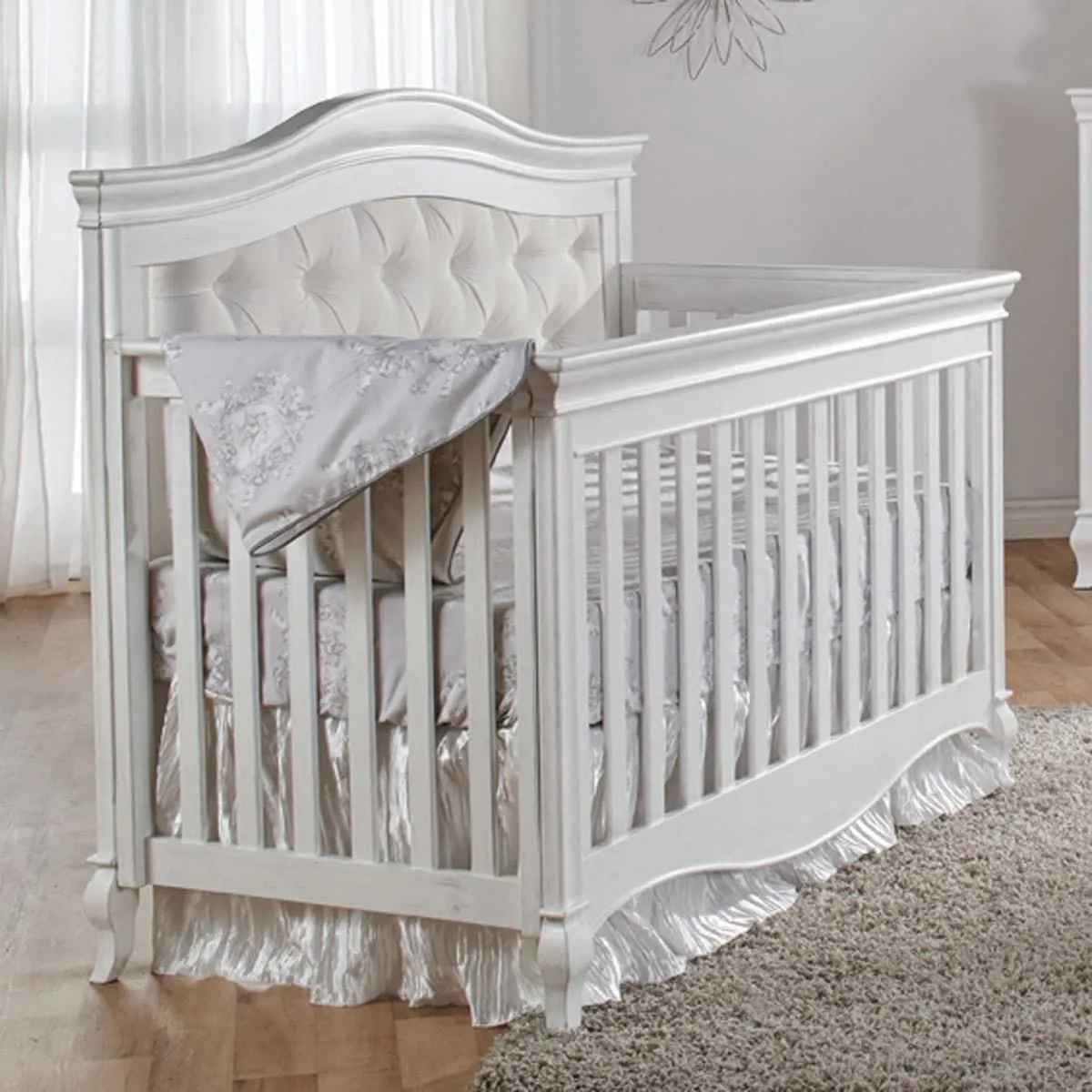 Pali Design Couchette Convertible Diamante - Blanc Vintage