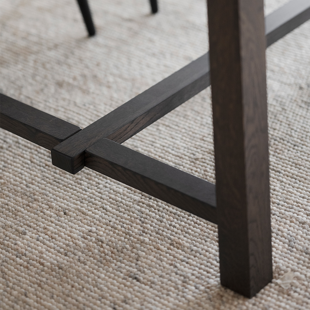 Eettafel Brooklyn Donkerbruin verlengbaar 220 x 95 cm