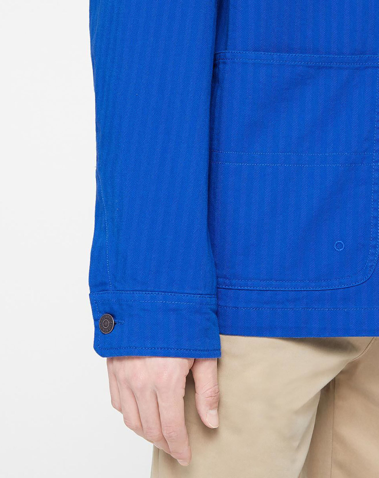 Tommy Jeans Blouson en jean badge bleu électrique