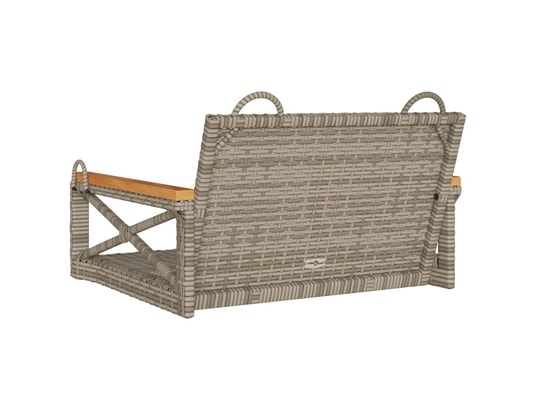 VIDAXL - Balancelle gris 63x62x40 cm résine tressée