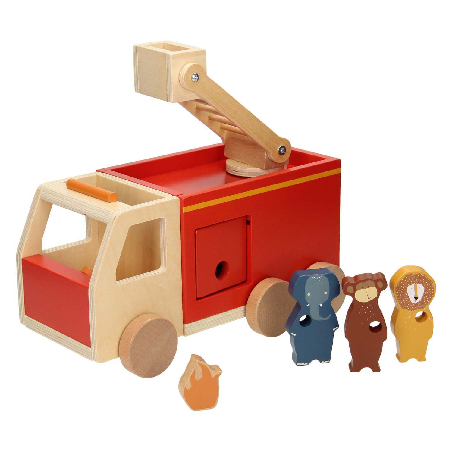 Trixie Houten Dieren Brandweerwagen
