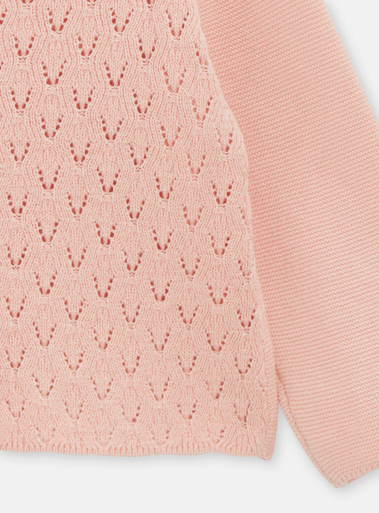 Cardigan rose pour bébé fille