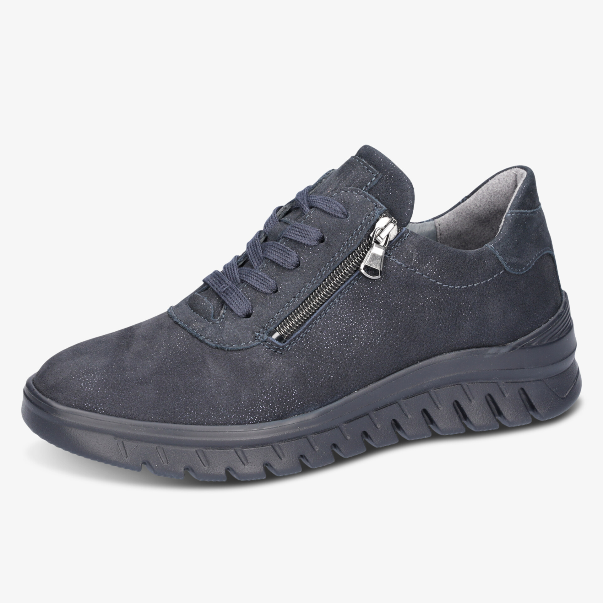 waldläufer Damen Halbschuhe blau