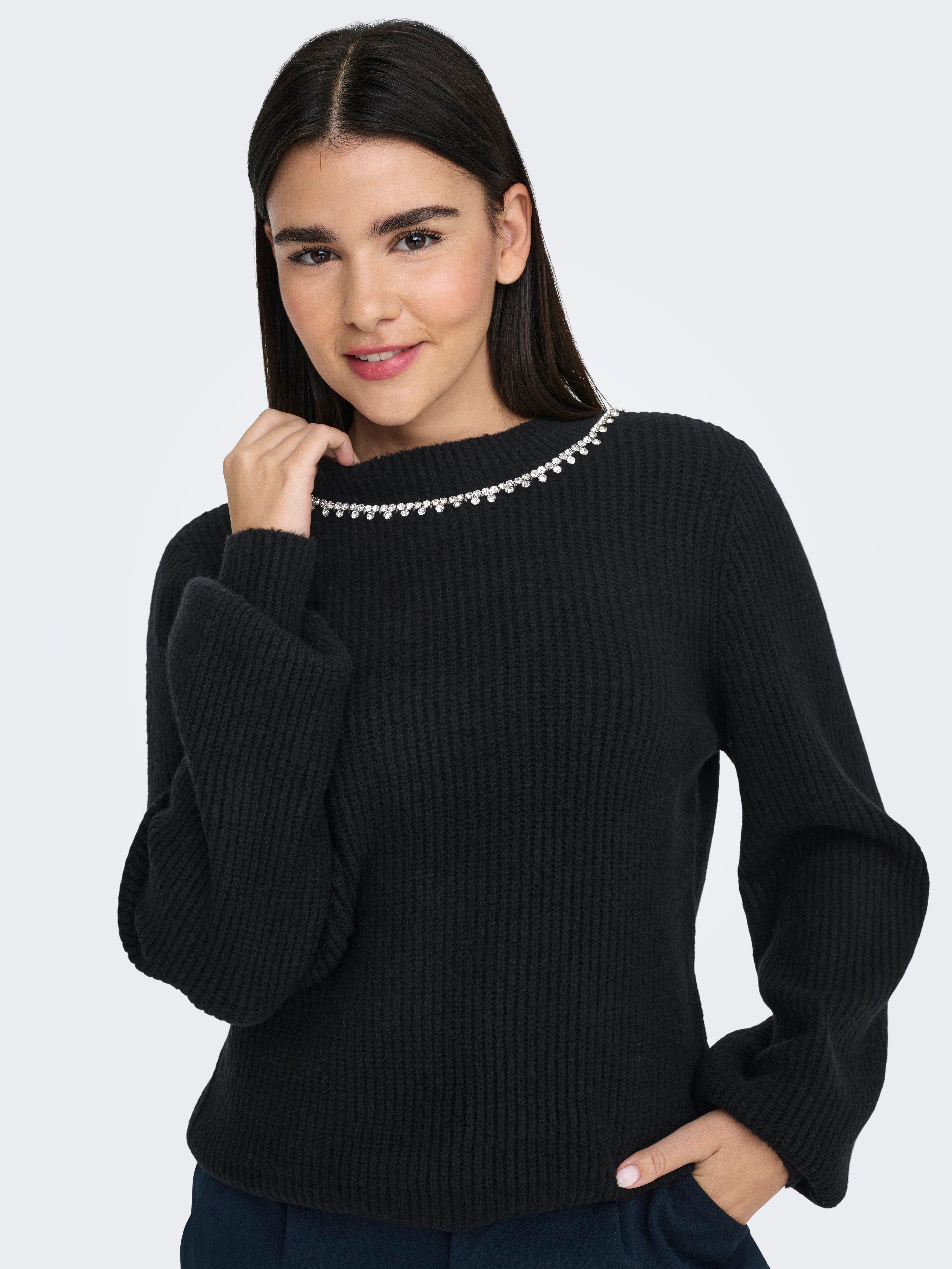ONLGAIDA Strickpullover Black