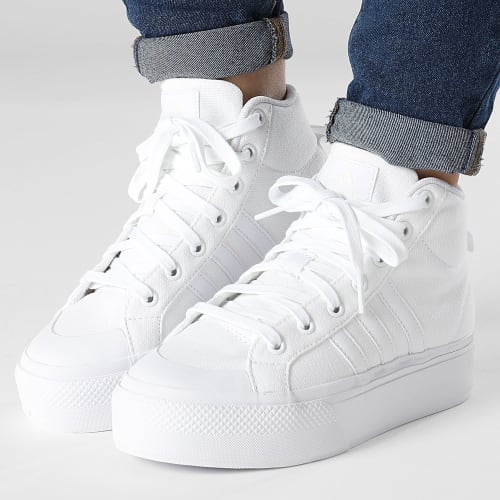 Baskets Montantes Femme Bravada 2.0 Mid Platform IE2316 Footwear White Core White
