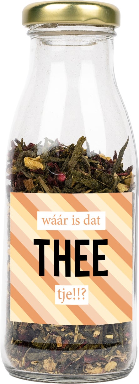 Losse thee in fles 'waar is dat theetje'