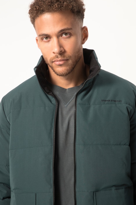 STHUGE Steppjacke, Outdoor, Stehkragen, Zipper, bis 8 XL