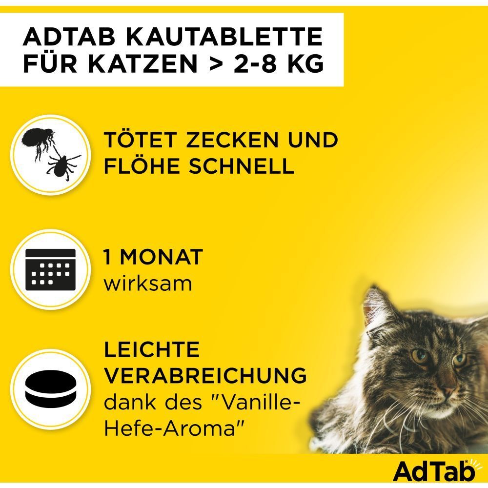 AdTab™ Katze über 2 bis 8 kg 48 mg