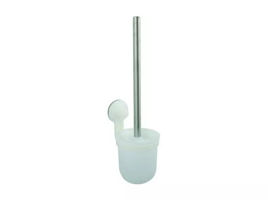 Brosse Wc avec support et support mural Blanc mat MSV