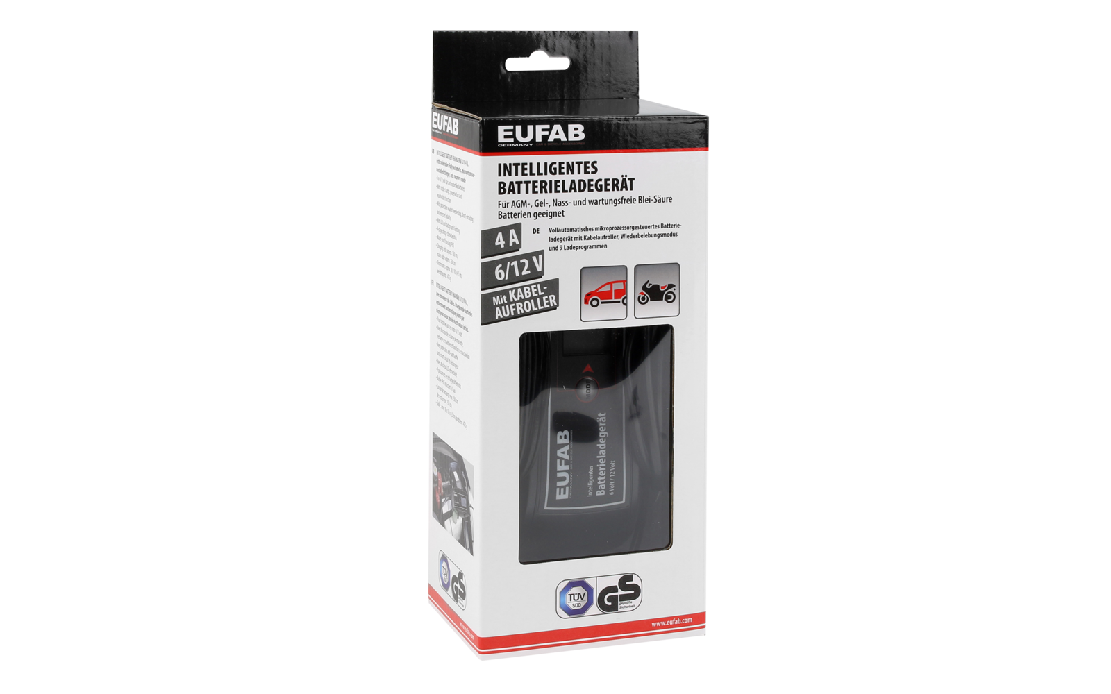 Eufab Intelligentes Batterieladegerät 6/12 V