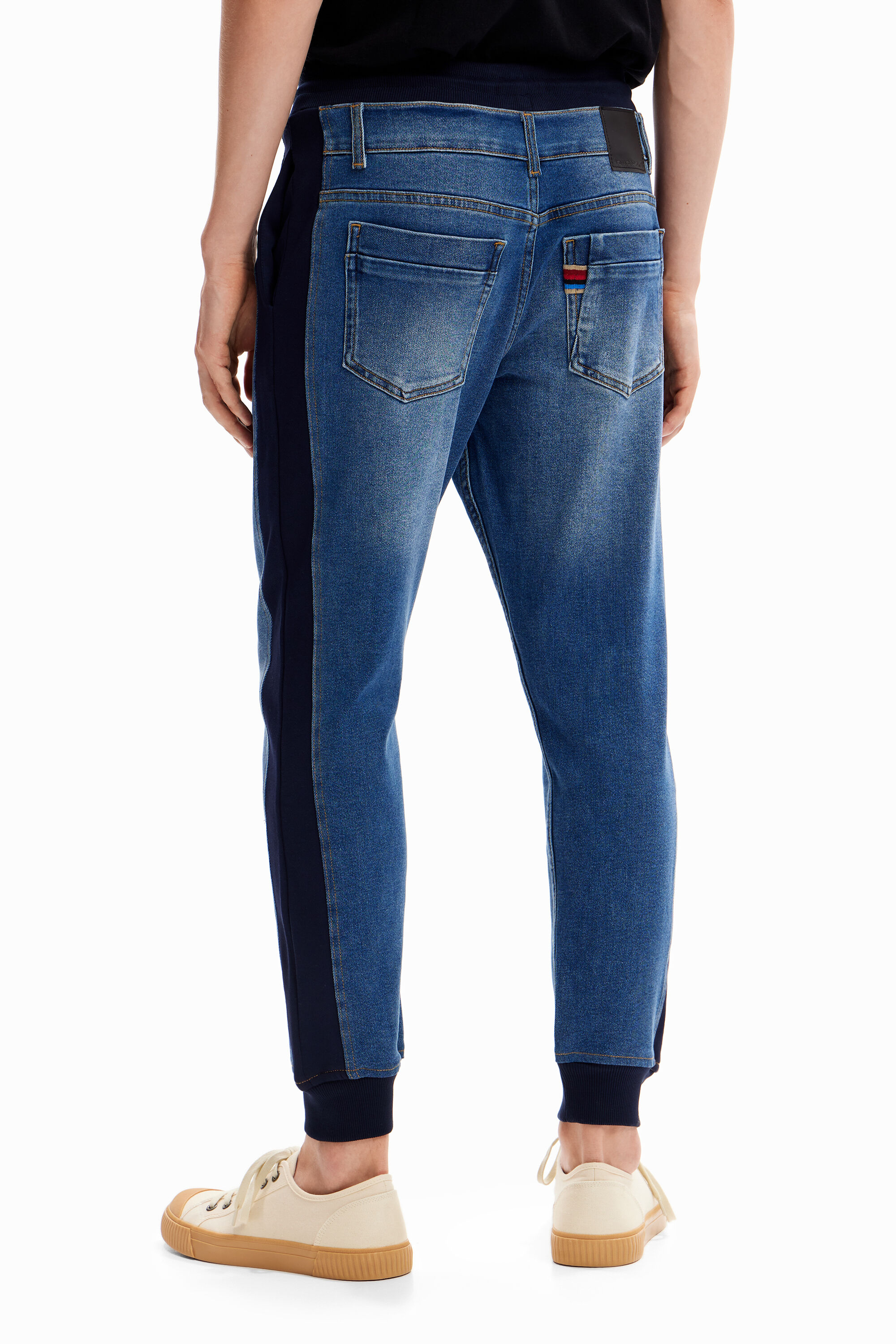 Pantalon jogger en jean hybride