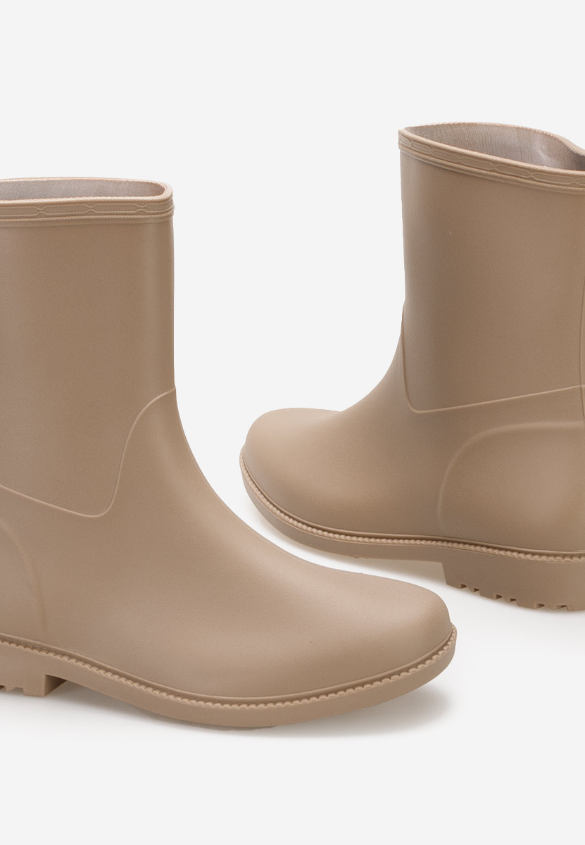 Bottines en caoutchouc kaki Themia