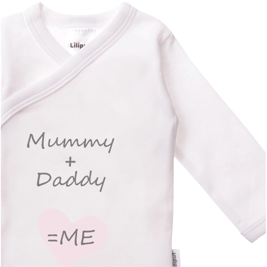 Liliput Wickelbody 2er-Pack Mummy + Daddy weiß