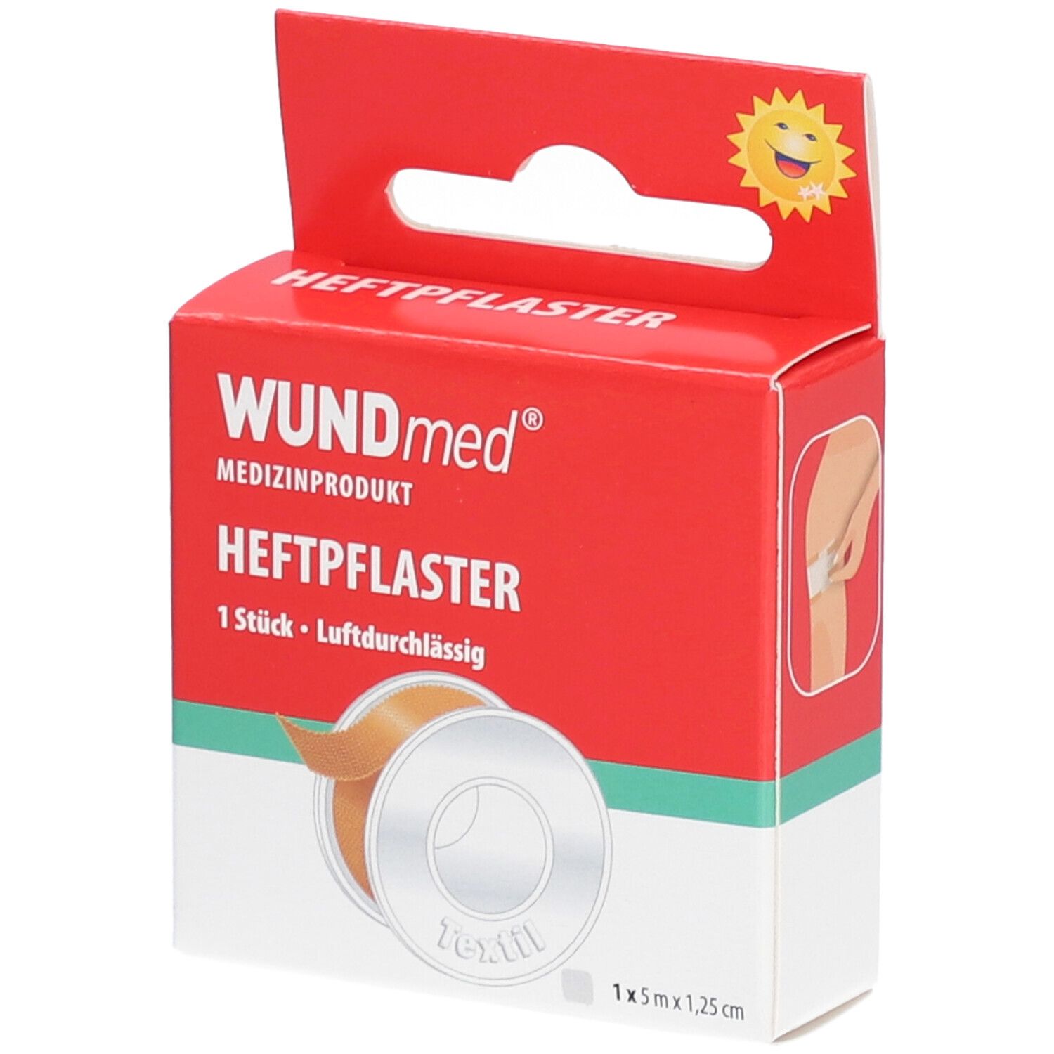 WUNDmed® Heftpflaster 5 m x 1,25 cm