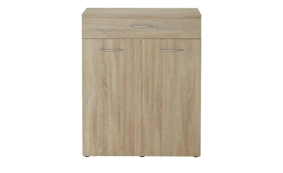 Kommode mit Wäschebox Multischrank-System 80 cm Eiche sägerau (Nachbildung)