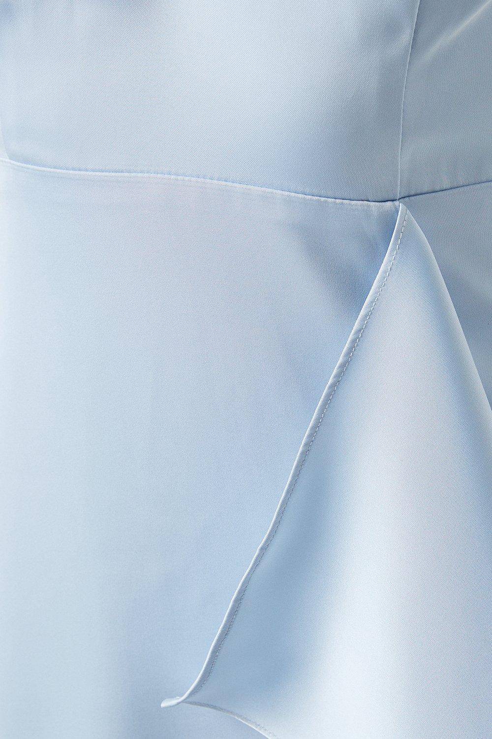 Coast Robe de Demoiselle d'Honneur Satinée à Épaules Dénudées